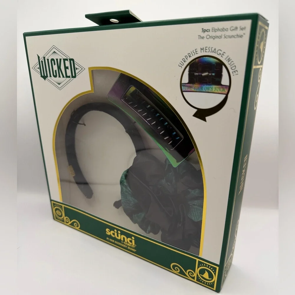 Wicked 3 piece Hair Accessory Gift Set NiB